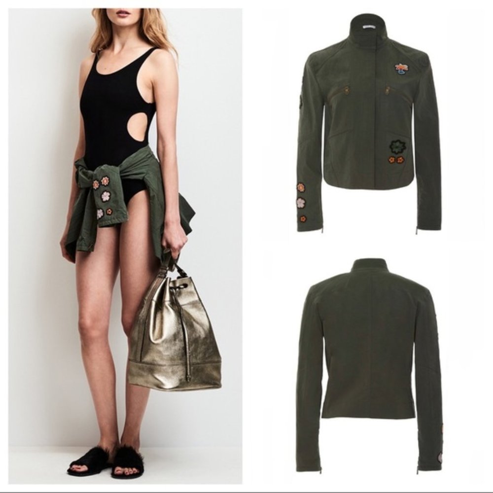 Tomas Maier Tropical Patch Military Jacket Sz 4